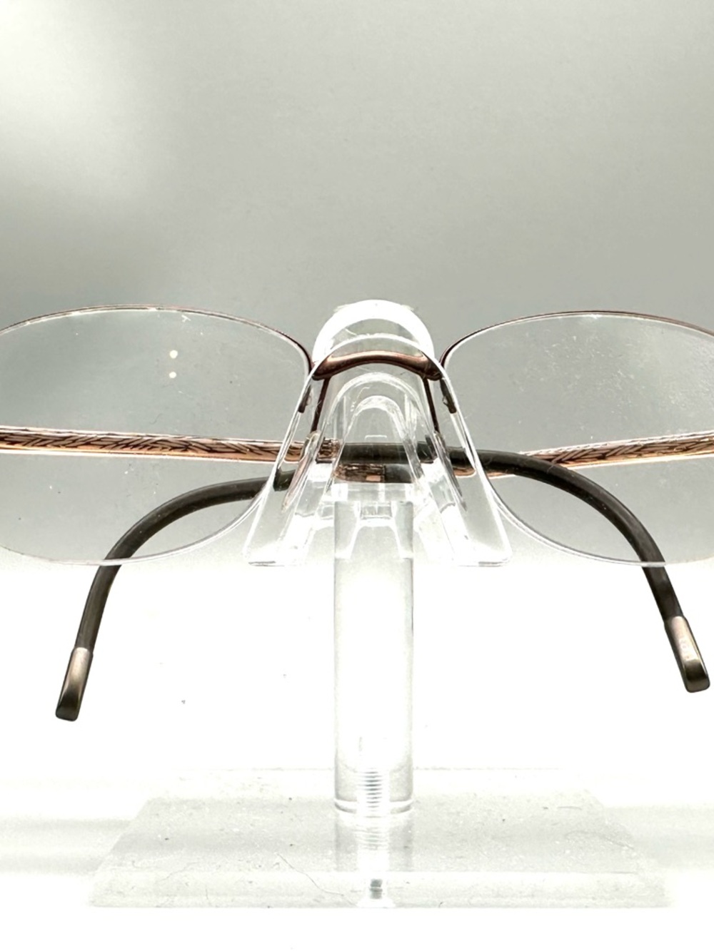 Silhouette 4492 6056 Rimless Eyeglasses Bronze Rose Titanium Frames 52-18-140